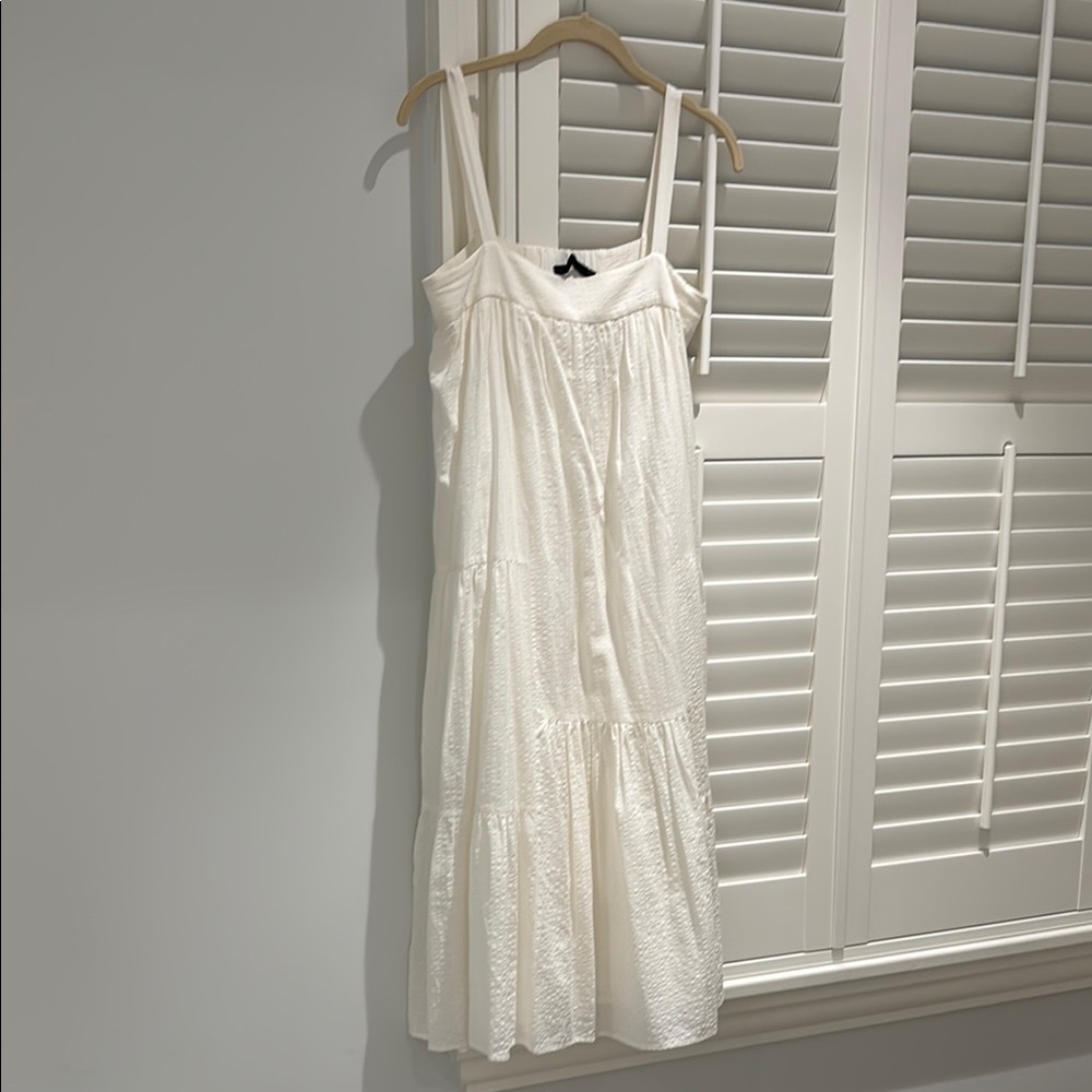 Jenni Kayne White Seersucket Dress